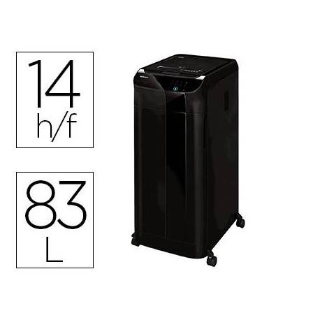 DESTRUCTORA DE DOCUMENTOS FELLOWES AUTOMAX 600M CAPACIDAD DE HOJAS 600 SEGURIDAD P5 CLIPS Y TARJETAS