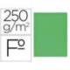 Subcarpeta Gio Folio 250 gr Cartulina color verde
