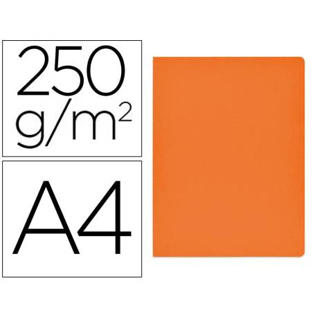 Subcarpeta Gio DIN A4 250 gr Cartulina color naranja