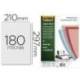 Tapa de Encuadernacion PVC Fellowes DIN A4 Color Transparente Cristal 180 micras pack 100 uds
