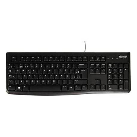 Teclado multimedia cable Logitech K120 1,5 m color Negro