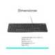 Teclado multimedia cable Logitech K120 1,5 m color Negro