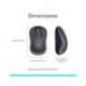 Raton Logitech M185 Nano Inalambrico color Gris