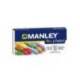 Lapices de Cera Manley Colores Surtidos fluor y pastel Caja de 10 colores