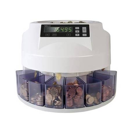 Contador y clasificador de monedas marca Safescan 250 monedas por minuto