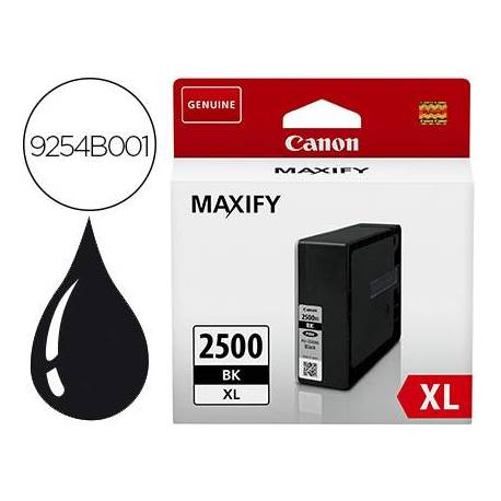 Cartucho Canon PGI-2500 XL Maxify color negro 9254B001
