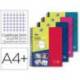 Bloc marca Oxford DIN A4+ White&Erase Cuadricula 5 mm 120 hojas COLORES SURTIDOS