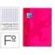 Bloc Oxford Folio School Classic Cuadricula 4 mm 80 hojas color Fucsia