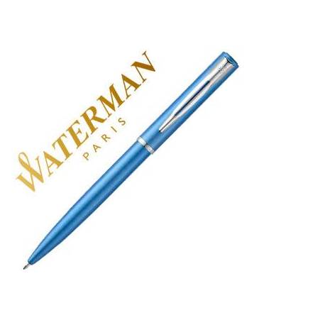 Boligrafo Waterman Allure azul lacado con estuche de regalo