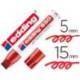 Rotulador Permanente Edding 850 Color Rojo Punta Biselada