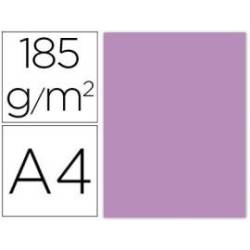 Cartulina Gvarro color Malva A4 185 g/m2 Paquete de 50