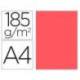 Cartulina Gvarro color coral A4 185 g/m2 Paquete de 50