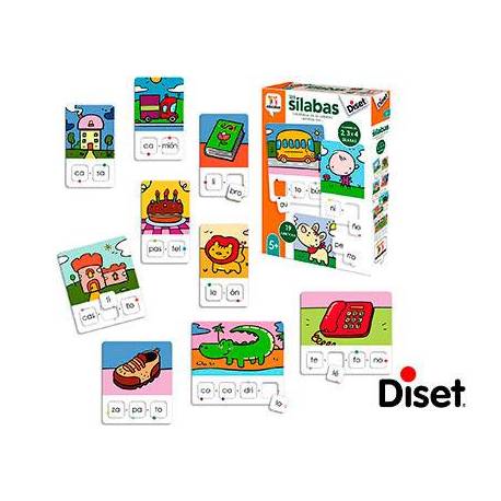 Juego didáctico a partir de 5 años Las silabas Diset