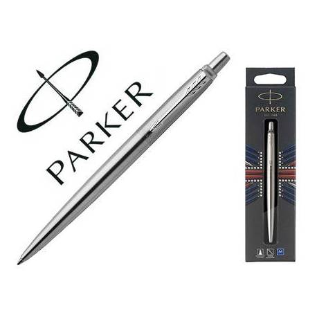 Bolígrafo Parker Jotter Core Bond Street Acero Tinta Azul