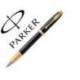 Pluma Parker PK IM GT Premium Plumin Fino Lacado Color Negro Adornos Dorados