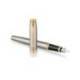 Pluma Parker PK IM GT Plumin Fino de Acabado Metal Cepillado