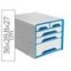 Fichero cajones CEP para 5 cajones mixtos color Blanco/Azul