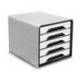 Fichero cajones CEP para 5 cajones color Blanco/Negro