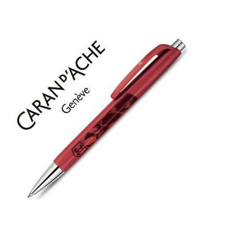 Bolígrafo Caran D'Ache 888 Infinite Edicion Especial Justice League Wonder Woman Punta 0,7mm Tinta Azul Color Rojo