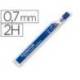 Minas Staedtler Mars Micro 0,7 mm 2H grafito Tubo con 12 unidades