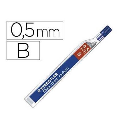 Minas Staedtler Mars Micro 0,5 mm B grafito Tubo con 12 unidades