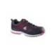 Zapatos de seguridad de Poliuretano marca DeltaPlus Negro y Rojo talla 39
