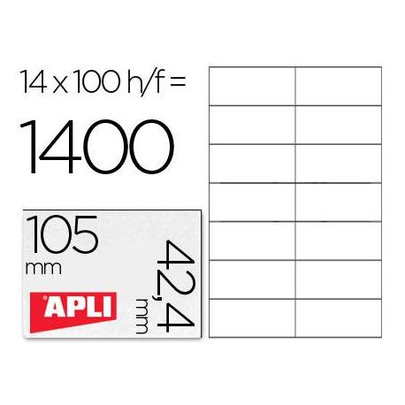 Etiquetas Adhesivas marca Apli 1277