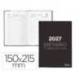 DIETARIO LIDERPAPEL 2027 CUARTO 150X215 MM DIA PAGINA BILINGUE COLOR NEGRO PAPEL 70 G FSC
