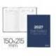 DIETARIO LIDERPAPEL 2027 CUARTO 150X215 MM DIA PAGINA BILINGUE COLOR AZUL PAPEL 70 G FSC
