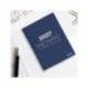 DIETARIO LIDERPAPEL 2027 CUARTO 150X215 MM DIA PAGINA BILINGUE COLOR AZUL PAPEL 70 G FSC