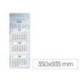 CALENDARIO PARED LIDERPAPEL 3 MESES VISTA 2027 PLEGABLE 200X300 MM PAPEL 105 G