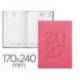 AGENDA OFICINA LIDERPAPEL 2027 ENCUADERNADA CRETA DIA PAGINA 170X240 MM BILINGUE 70G PAPEL FSC PINK