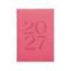 AGENDA OFICINA LIDERPAPEL 2027 ENCUADERNADA CRETA DIA PAGINA 170X240 MM BILINGUE 70G PAPEL FSC PINK
