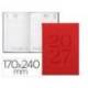 AGENDA OFICINA LIDERPAPEL 2027 ENCUADERNADA CRETA DIA PAGINA 170X240 MM BILINGUE 70G PAPEL FSC BURGUNDY