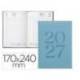 AGENDA OFICINA LIDERPAPEL 2027 ENCUADERNADA CRETA DIA PAGINA 170X240 MM BILINGUE 70G PAPEL FSC NEW COLOR