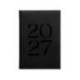 AGENDA OFICINA LIDERPAPEL 2027 ENCUADERNADA CRETA SEMANA VISTA A5 BILINGUE 70G PAPEL FSC BLACK