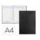 AGENDA OFICINA LIDERPAPEL 2027 ENCUADERNADA CORFU SEMANA VISTA A4 BILINGUE 60G PAPEL FSC BLACK