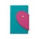 AGENDA OFICINA LIDERPAPEL 2027 ENCUADERNADA HEART CLOSURE DIA PAGINA A5 BILINGUE 70G PAPEL FSC DESIGN