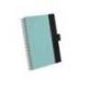 AGENDA OFICINA LIDERPAPEL 2027 ESPIRAL CORPORATE A DIA PAGINA A5 BILINGUE 70G PAPEL FSC TURQUOISE