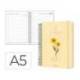 AGENDA OFICINA LIDERPAPEL 2027 ESPIRAL FLOWERS A DIA PAGINA A5 BILINGUE 70G PAPEL FSC DESIGN 2