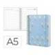 AGENDA OFICINA LIDERPAPEL 2027 ESPIRAL FLOWERS A DIA PAGINA A5 BILINGUE 70G PAPEL FSC DESIGN 1