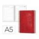 AGENDA OFICINA LIDERPAPEL 2027 ESPIRAL SYROS DIA PAGINA A5 BILINGUE 60G PAPEL FSC RED