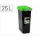 CONTENEDOR PARA RECICLAJE PLASTICFORTE 25 L CON TAPA COLOR VERDE PARCHIS