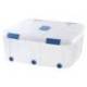 Contenedor plastico plasticforte 100 litros n 15 transparente con tapa 330x800x600 mm