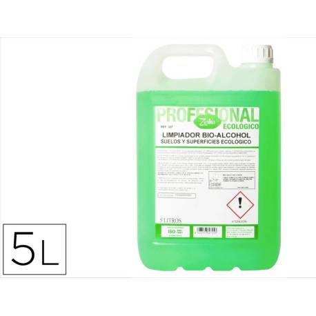 LIMPIADOR MULTIUSOS ZORKA BIO-ALCOHOL ECOLOGICO SUELOS Y SUPERFICIES GARRAFA 5 LITROS