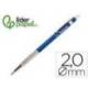 PORTAMINAS LIDERPAPEL COLECCION 4 CON CLIP Y SACAPUNTAS 2 MM AZUL