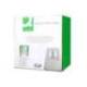 Taburete q-connect ruedas retractiles tres ruedas dos niveles negro