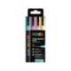 ROTULADOR UNI POSCA PC-3M/4C ESTUCHE DE 4 UNIDADES COLORES PASTEL SURTIDOS