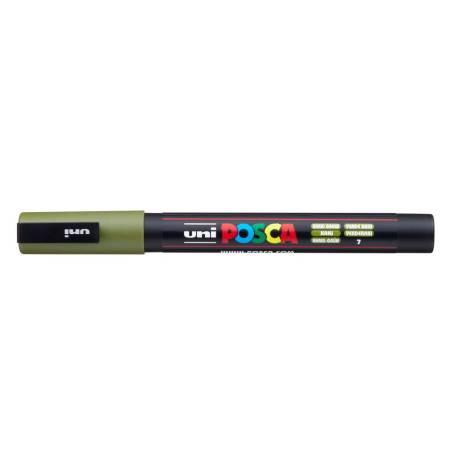 ROTULADOR UNI POSCA 0,9 - 1,3MM PC-3M VERDE KAKI