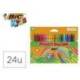 Lapices cera Plastidecor caja de 24 unidades colores surtidos